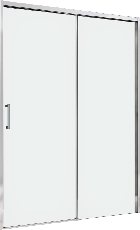Душевая дверь в нишу Abber Komfort AG93120 120 см, профиль хром, стекло прозрачное
