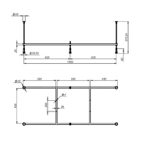 Акриловая ванна AM.PM Gem 175x75 см, пристенная, белая, с каркасом