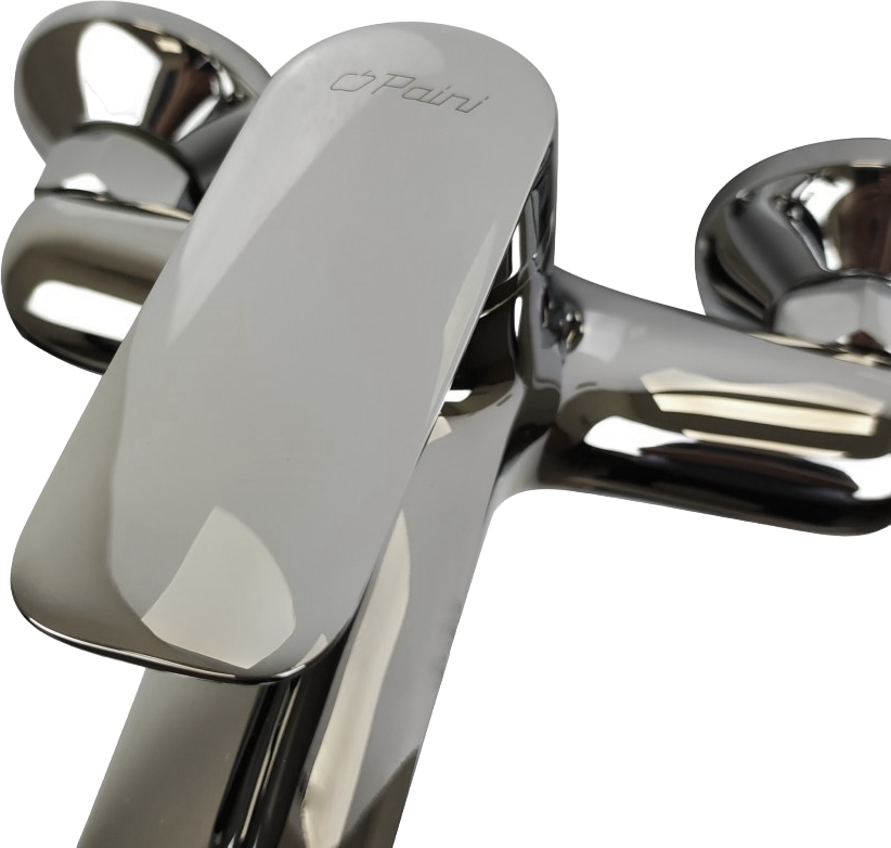 Душевой комплект Смеситель Paini Laguna LACR111 + Стойка RS 50CR191B0RS1P3