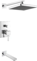Душевой комплект Kaiser Quadris 25270 С ВНУТРЕННЕЙ ЧАСТЬЮ, хром