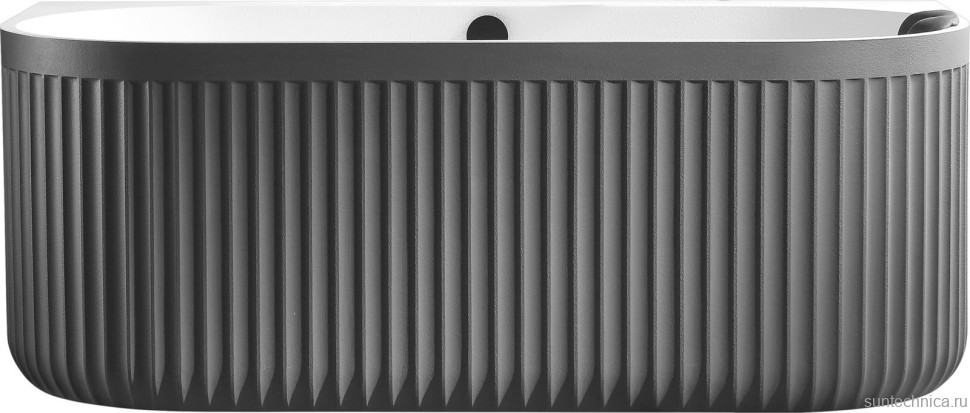 Ванна из искусственного камня AltroBagno Fabiana 090210 170x80 см, пристенная, овальная, на ножках, с донным клапаном, с подголовником