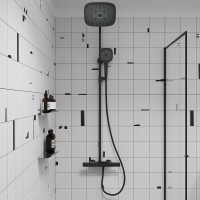 Душевая стойка IDDIS SpaHome SPHBLTKi06 черный матовый