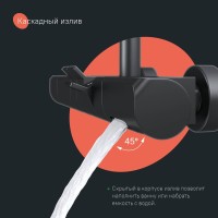 Душевая стойка IDDIS SpaHome SPHBLTKi06 черный матовый