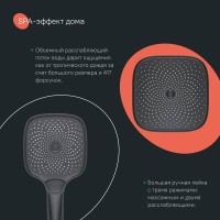 Душевая стойка IDDIS SpaHome SPHBLTKi06 черный матовый