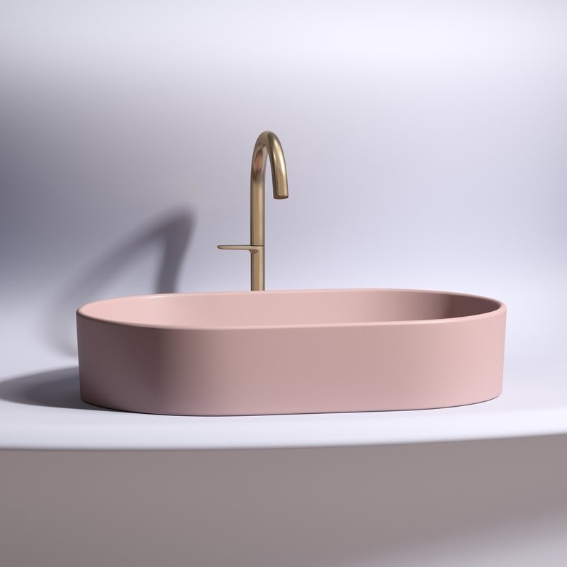 Накладная раковина Ceramicanova Element CN6048MP розовая матовая