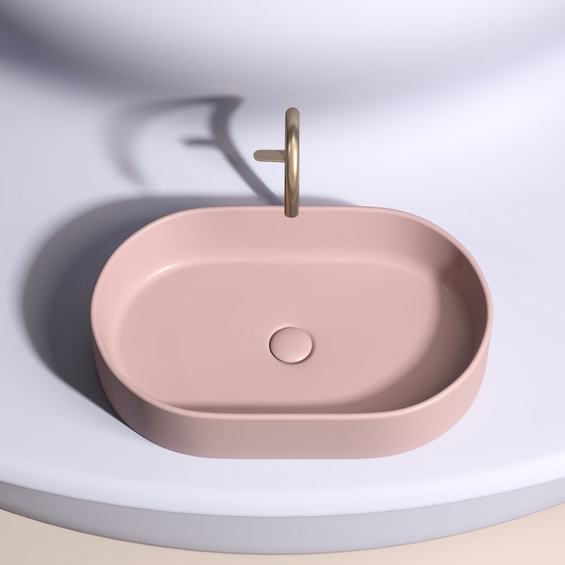 Накладная раковина Ceramicanova Element CN6048MP розовая матовая