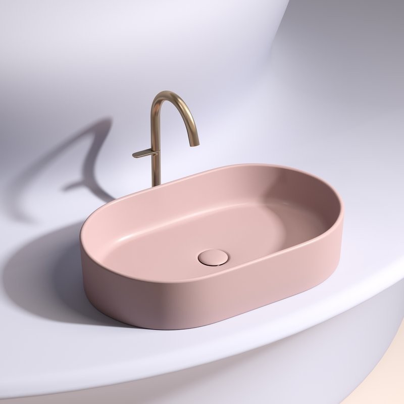 Накладная раковина Ceramicanova Element CN6048MP розовая матовая