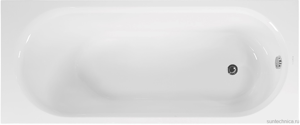 Акриловая ванна Vagnerplast Kasandra 160x70 см, пристенная, ультрабелая, с каркасом