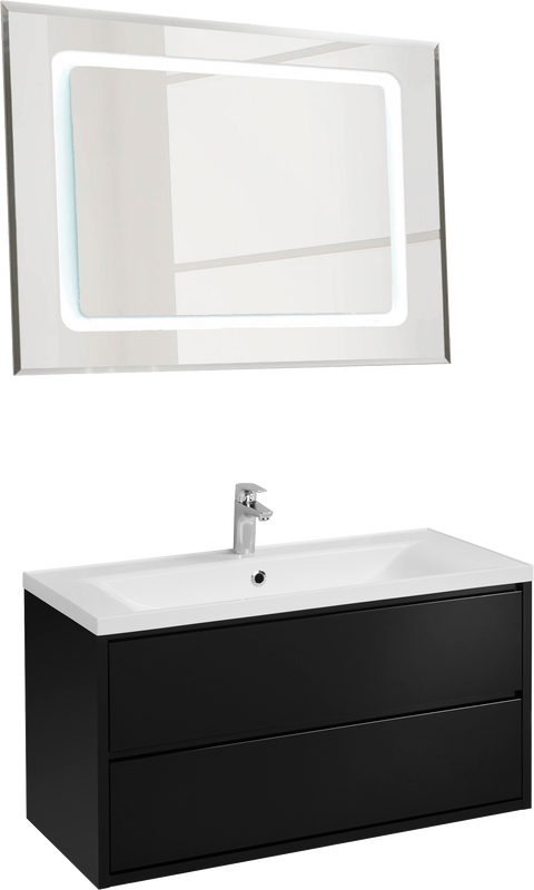 Мебель для ванной комнаты AQUATON Римини New 100 черная