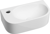 Раковина маленькая в туалет Ceramicanova Element CN6066R белый глянцевый