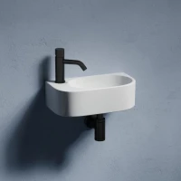Раковина маленькая в туалет Ceramicanova Element CN6066R белый глянцевый