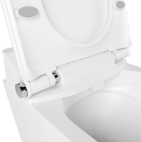 Комплект Lavinia Boho Унитаз подвесной Smart V-Clean 335901RS с микролифтом + Инсталляция RelFix 38010010 + Кнопка RelFix 380501MB + Дозатор RelFix 38040010