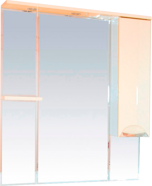 Зеркало Misty Кристи R 90 бежевая эмаль