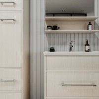 Тумба с раковиной Бриклаер Чили 70 светлая лиственница С Тумба с раковиной Бриклаер Чили 70 светлая лиственница С