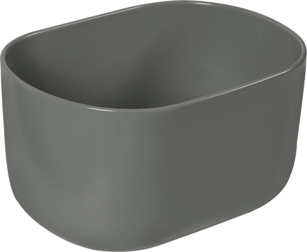 Накладная раковина SantiLine SL-1113MG серая матовая