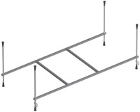 Акриловая ванна AM.PM X-Joy 150x70 см, пристенная, белая, с каркасом