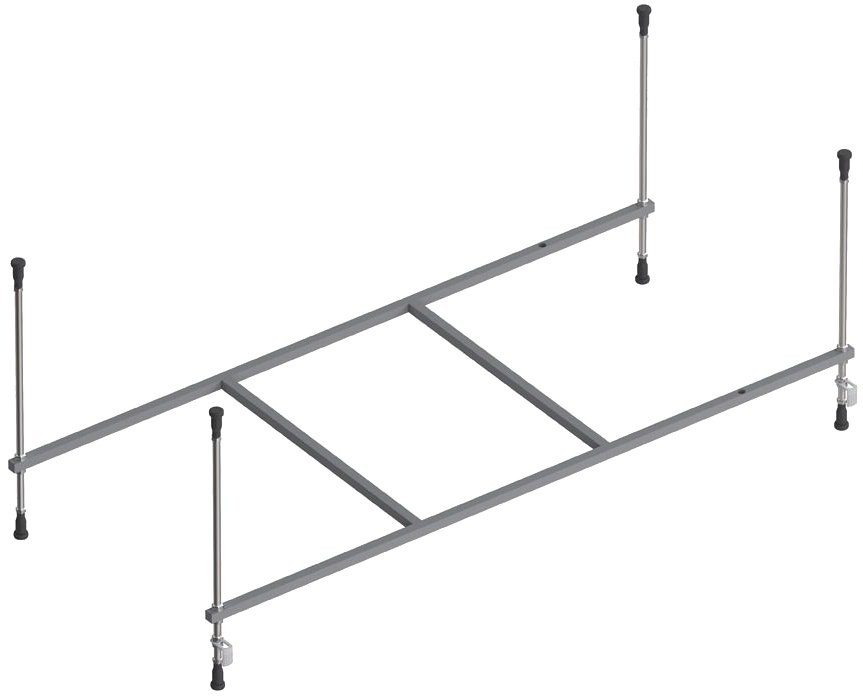 Акриловая ванна AM.PM X-Joy 150x70 см, пристенная, белая, с каркасом