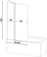 Акриловая ванна AM.PM X-Joy 150x70 см, пристенная, белая, с каркасом