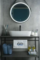 Накладная раковина GID Geometrico N9217 61 глянцевая белая, прямоугольная, фаянс