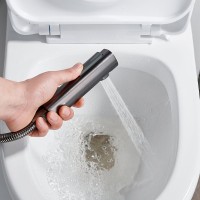 Гигиенический душ Shevanik S4105T-1 со смесителем, оружейная сталь