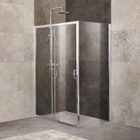 Душевой уголок BelBagno Unique UNIQUE-AH-1-120/135-100-C-Cr