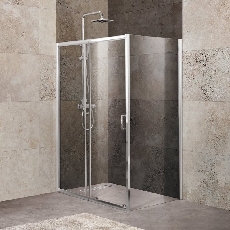 Душевой уголок BelBagno Unique UNIQUE-AH-1-120/135-100-C-Cr