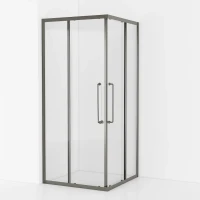 Душевой уголок Cezares Relax RELAX-304-A-2-80-C-GM 80x80, профиль оружейная сталь