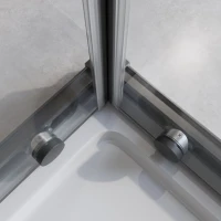 Душевой уголок Cezares Relax RELAX-304-A-2-80-C-GM 80x80, профиль оружейная сталь