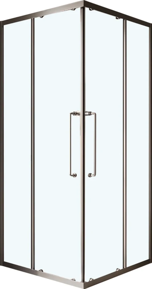 Душевой уголок Cezares Relax RELAX-304-A-2-80-C-GM 80x80, профиль оружейная сталь