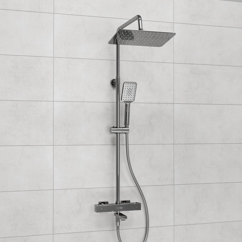 Душевая стойка Wasserkraft Aller A199.069.126.087.CH Thermo хром