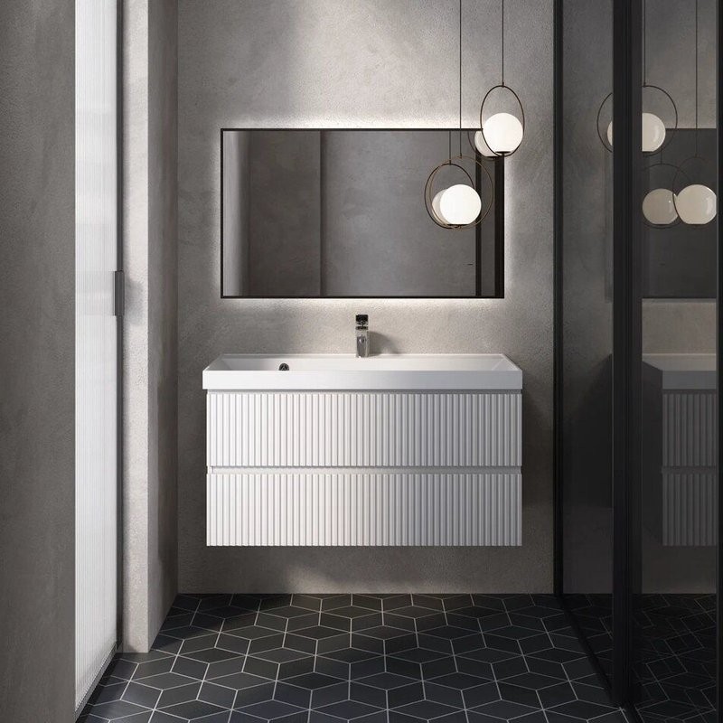 Тумба под раковину для ванной AQUAme S1 100 белая