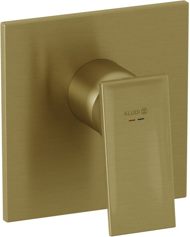 Встраиваемый смеситель для душа и ванны Kludi Decus 54755N075 брашированное золото