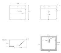 Мебельная раковина Aquanet Flash 00333265