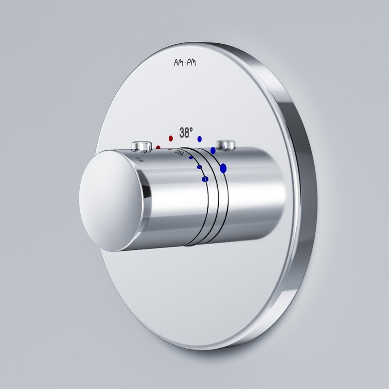 Термостатический смеситель встраиваемый AM.PM Like F8075500 С ВНУТРЕННЕЙ ЧАСТЬЮ, хром
