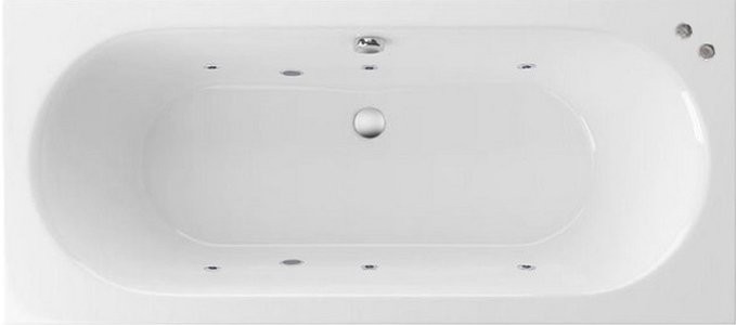 Акриловая ванна Excellent Oceana Slim WAEX.OCE16S.SOFT 160x75 см, встраиваемая, с гидромассажем, белая, с каркасом, со сливом-переливом