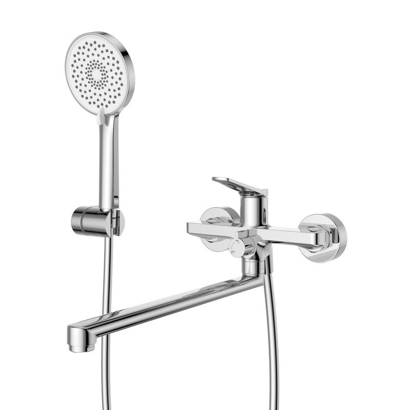 Смеситель с длинным изливом для ванны BelBagno Unique UNIQUE-VASM-L-CRM хром