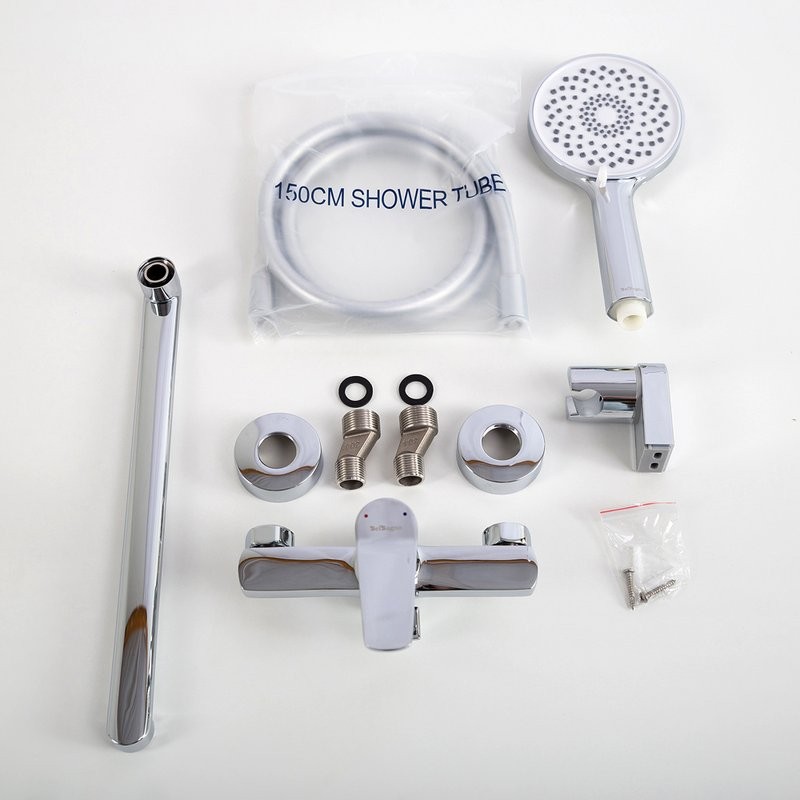 Смеситель с длинным изливом для ванны BelBagno Unique UNIQUE-VASM-L-CRM хром