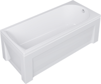 Акриловая ванна Alex Baitler Michigan 180x70 см, встраиваемая, белая, с экраном