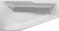 Акриловая ванна Riho Rething Space R 160x75 см, угловая, правая, встраиваемая, цвет европейский белый, пятиугольная, на ножках, со сливом-переливом