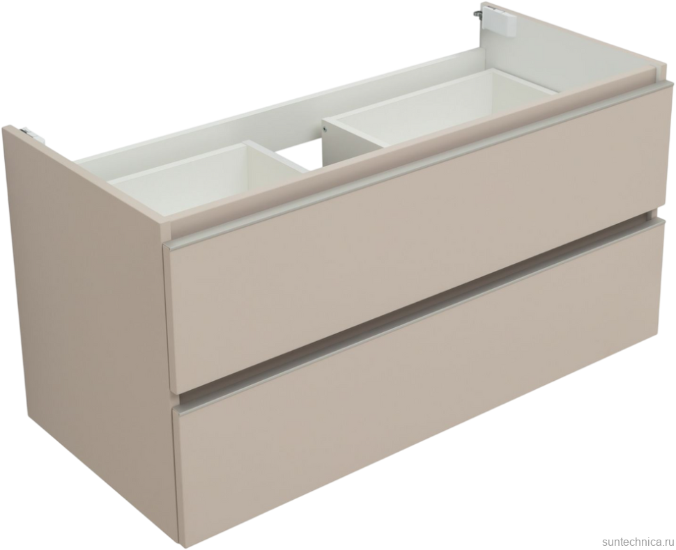 Тумба под раковину без столешницы Aquanet Вега 100 подвесная, бежевая