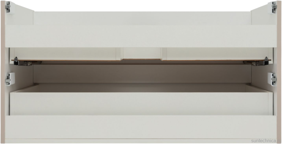 Тумба под раковину без столешницы Aquanet Вега 100 подвесная, бежевая