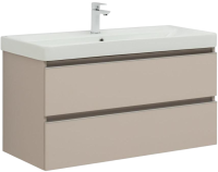 Тумба под раковину без столешницы Aquanet Вега 100 подвесная, бежевая