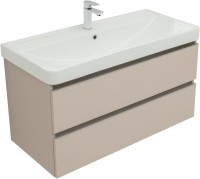 Тумба под раковину без столешницы Aquanet Вега 100 подвесная, бежевая