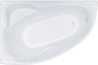 Акриловая ванна Triton Николь R 160x100 см, угловая, правая, пристенная, белая, асимметричная, с каркасом, с сиденьем