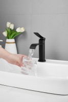 Смеситель для раковины BELZ B812 B10812-7 черный Смеситель для раковины BELZ B812 B10812-7 черный