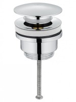 Донный клапан для раковины Wonzon & Woghand WW-88SS07-CR без перелива, хром
