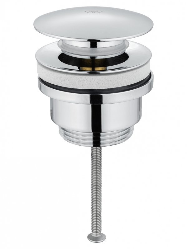 Донный клапан для раковины Wonzon & Woghand WW-88SS07-CR без перелива, хром