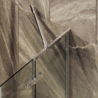Шторка на ванну Maybahglass MGV-661-4 69 см, профиль хром, стекло сатин