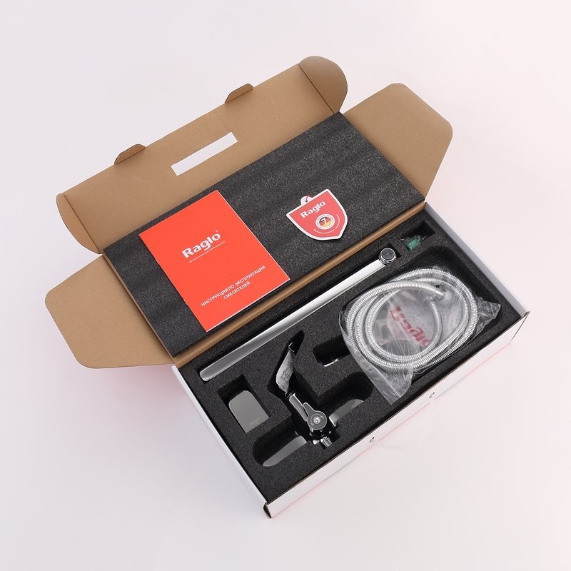 Смеситель с длинным изливом для ванны Raglo R03.22 хром