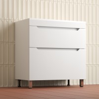 Тумба под раковину без столешницы Style Line Остин 80 напольная, белая эмаль plus